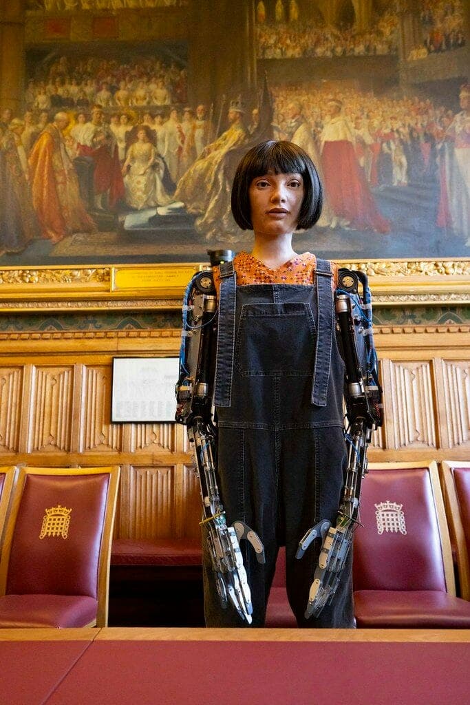 Lords Communications Committee hears from Ai-Da the robot artist in House of Lords first