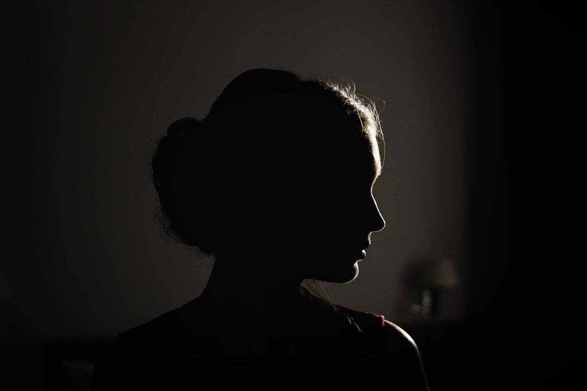 silhouette of woman