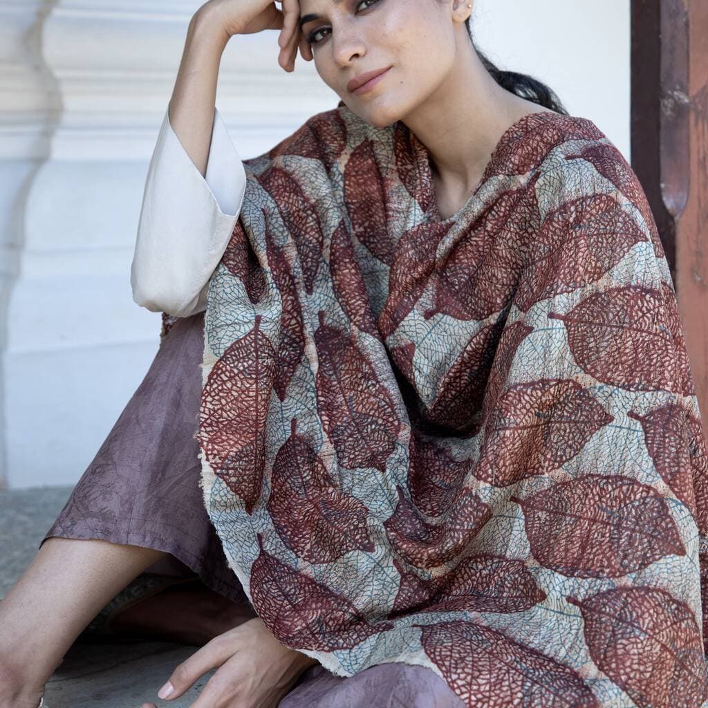 Organic' Cruelty Free 'Peace Silk' Shawl